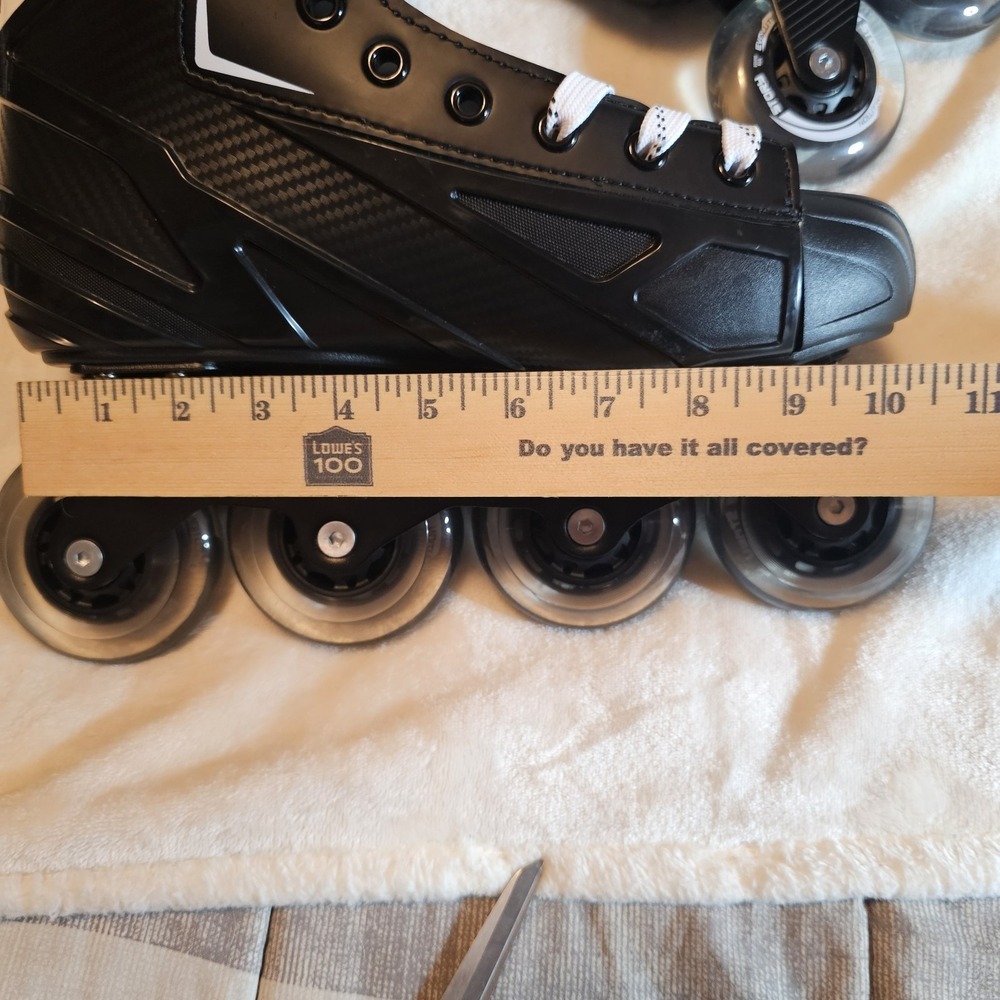 Story Compact Mission Hockey Inline Skates Black & White Men's Size 8 NWOB - Picture 11 of 12